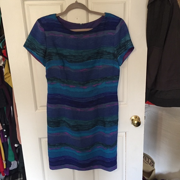 Vintage 60s Jeffrey and Dara Petite Blue Dress - Picture 1 of 3